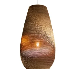 Suspension, Scraplights, Drop 26, marron, Ø36cm, H65cm - Graypants