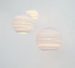 Suspension, Scraplights, Moon 10, blanc, Ø26cm, H22cm - Graypants