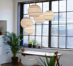 Suspension, Scraplights, Moon 18, blanc, Ø45cm, H40cm - Graypants