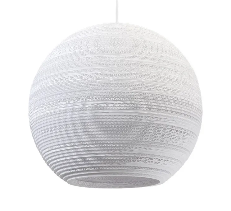 Suspension, Scraplights, Moon 18, blanc, Ø45cm, H40cm - Graypants