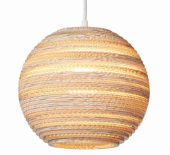 Suspension, Scraplights, Moon 14, Blonde, Ø36cm, H31cm - Graypants