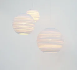 Suspension, Scraplights, Moon 14, blanc, Ø36cm, H31cm - Graypants
