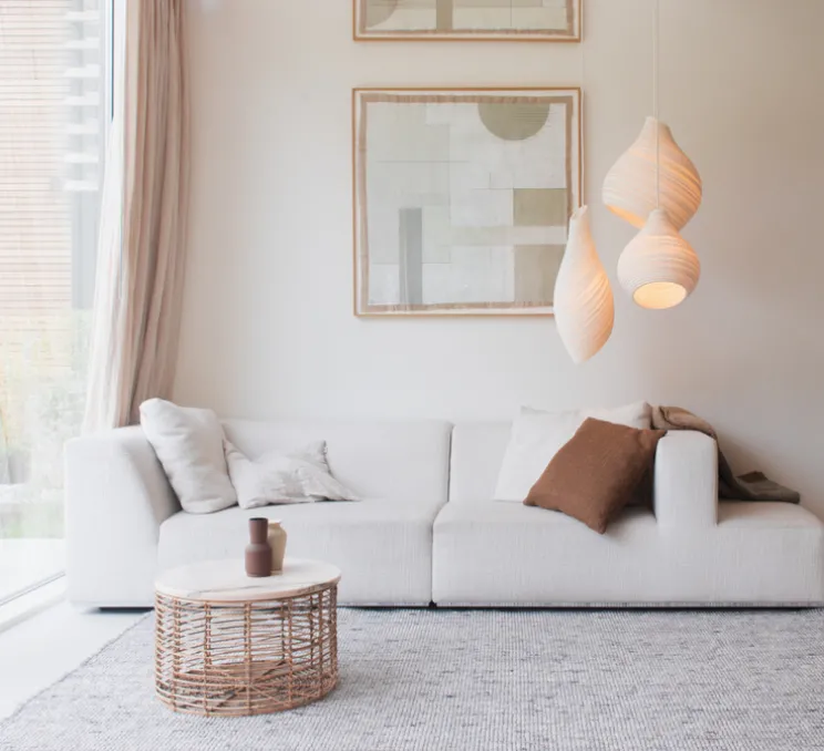 Suspension, Scraplights, Nest32, blanc, Ø32cm, H85cm - Graypants