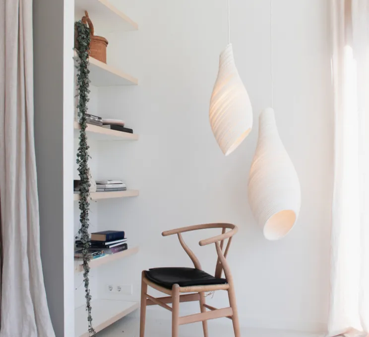 Suspension, Scraplights, Nest24, blanc, Ø24cm, H62cm - Graypants