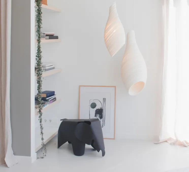 Suspension, Scraplights, Nest24, blanc, Ø24cm, H62cm - Graypants
