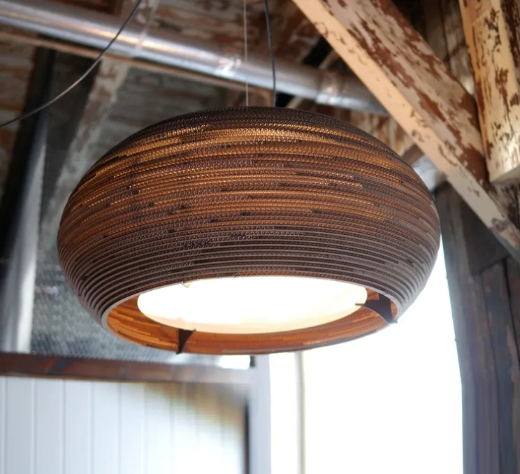 Suspension, Scraplights, Ohio 32, carton, Ø82cm, H33cm - Graypants