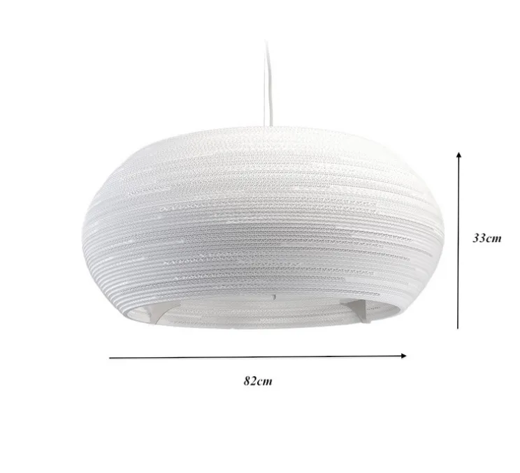 Suspension, Scraplights, Ohio 32, carton, Ø82cm, H33cm - Graypants