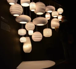 Suspension, Scraplights, Oliv, blanc, Ø19cm, H22cm - Graypants