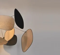 Suspension, Screen 70's XL, lin, noir, Ø110cm, H45cm - Market Set