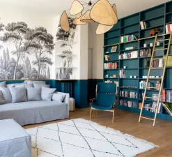 Suspension, Screen XL, cannage, naturel, Ø110cm, H60cm - Market Set