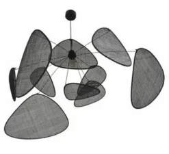 Suspension, Screen XL, cannage, noir, Ø110cm, H60cm - Market Set