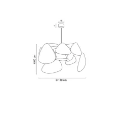 Suspension, Screen XL, cannage, noir, Ø110cm, H60cm - Market Set