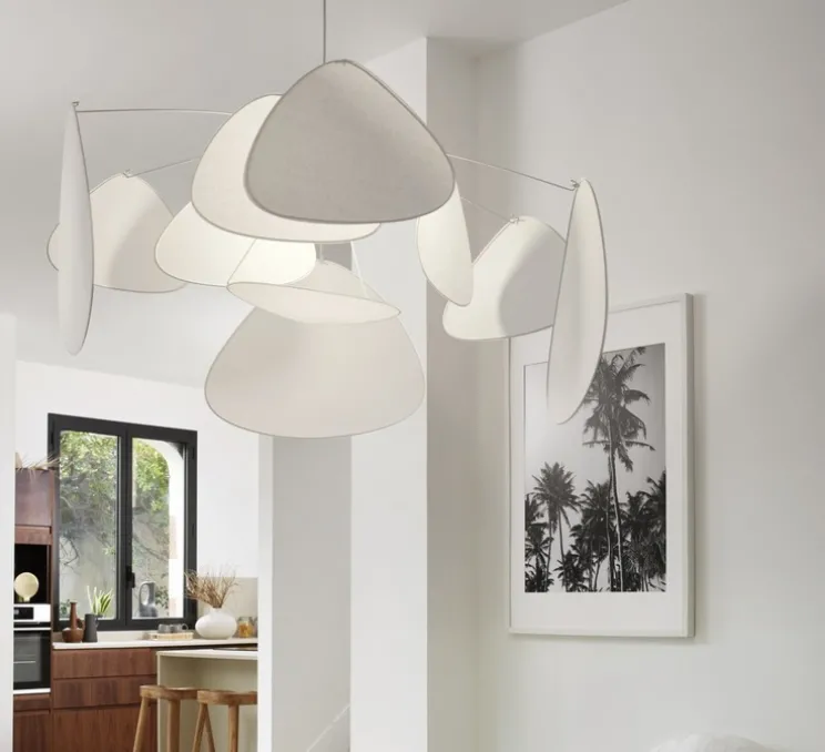 Suspension, Screen XL, Murano , blanc, Ø110cm, H60cm - Market Set