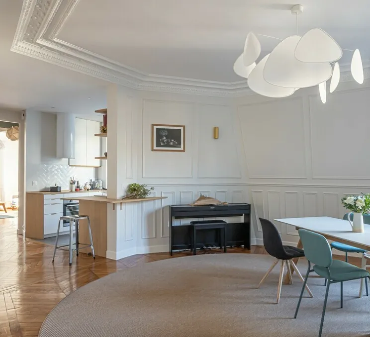 Suspension, Screen XL, Murano , blanc, Ø110cm, H60cm - Market Set