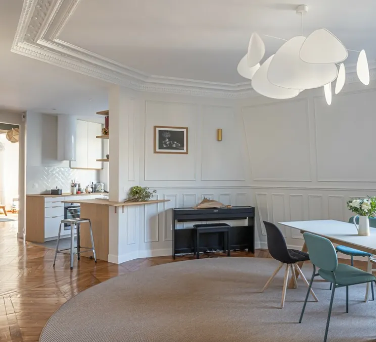 Suspension, Screen XL, Murano , blanc, Ø110cm, H60cm - Market Set