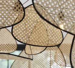 Suspension, Screen XXL, cannage naturel, Ø150cm, H90cm - MARKET SET