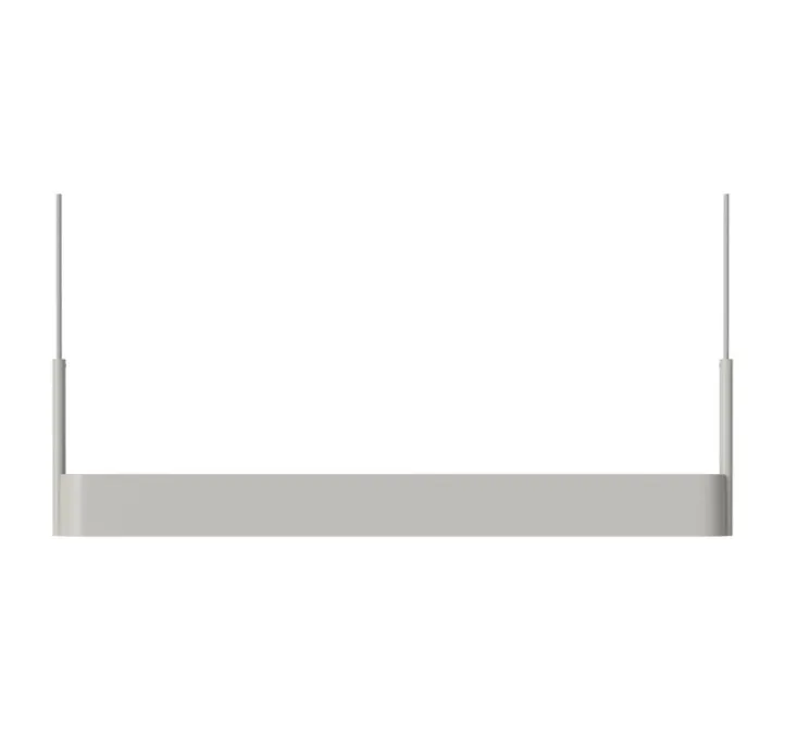 Suspension, Scribe, gris clair mat, LED, 3000K, 108 lm, L70cm, H17cm - Bolia