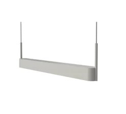 Suspension, Scribe, gris clair mat, LED, 3000K, 108 lm, L70cm, H17cm - Bolia