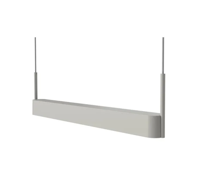 Suspension, Scribe, gris clair mat, LED, 3000K, 108 lm, L70cm, H17cm - Bolia