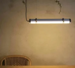 Suspension, Scuba, chrome, IP66, LED, 3000K, 3200 lm, Ø7cm, l60cm - Faro