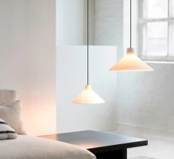 Suspension, Seam lamp M, Noir et blanc, Ø25cm, H14cm - Serax