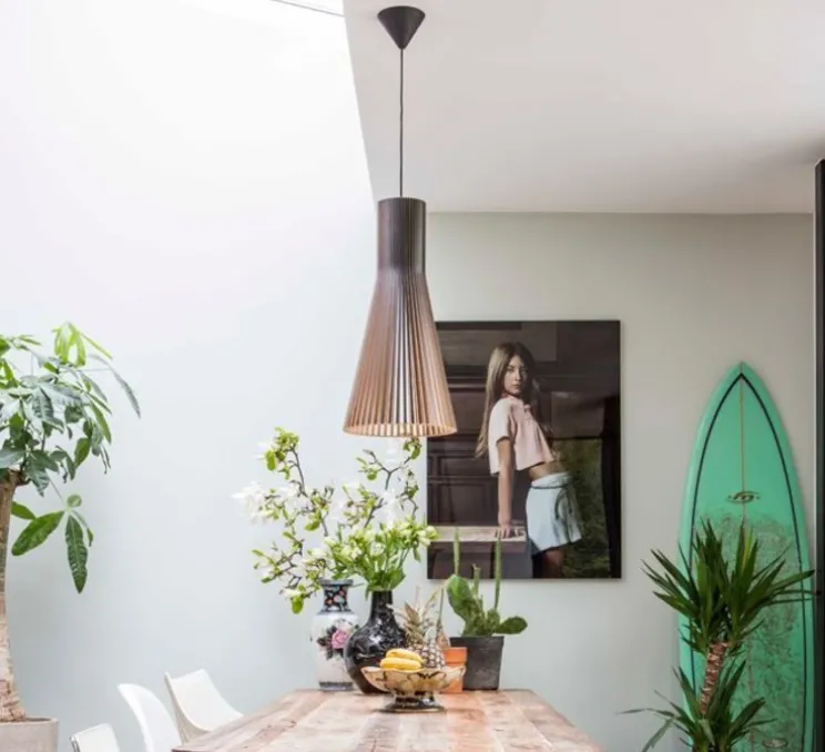 Suspension, Secto 4200, câble, noyer, H60cm - Secto Design