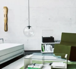 Suspension, Selene 35, transparent, noir, Ø35cm - Classicon