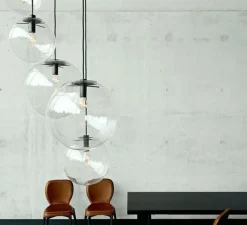 Suspension, Selene 30, transparent, noir, Ø30cm - Classicon