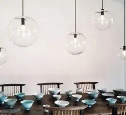 Suspension, Selene 30, transparent, noir, Ø30cm - Classicon