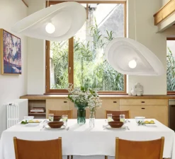 Suspension, Selenitis D78, filin,blanc, Ø78cm, H16cm - Market Set