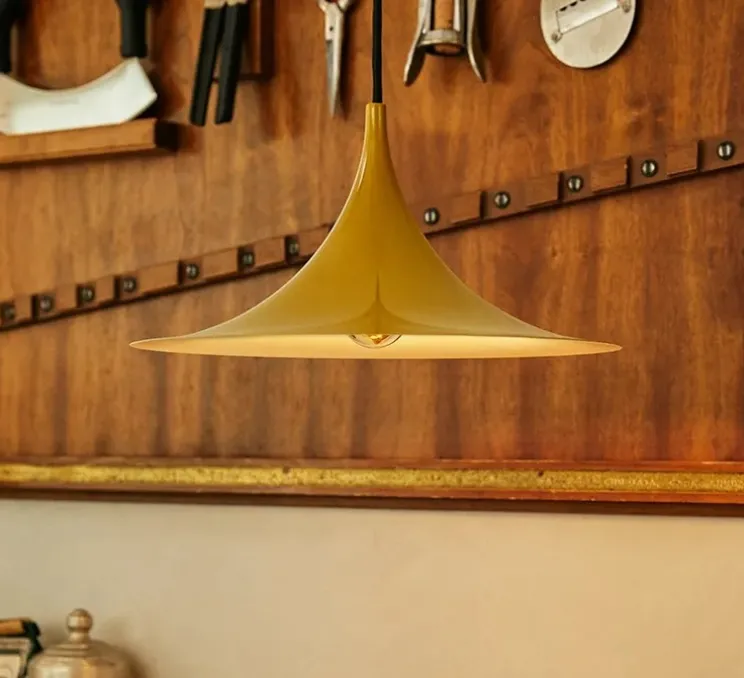 Suspension, Semi 30, champagne brillant, Ø30cm, H15cm - GUBI