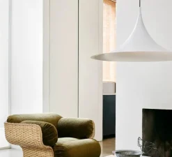 Suspension, Semi Extra Large, blanc mat, L90cm, H45cm - Gubi