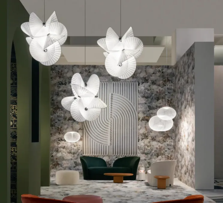 Suspension, Serpentine light 8, Small, blanc, LED, 2700K, 1137LM, Ø46cm, H60cm - Moooi