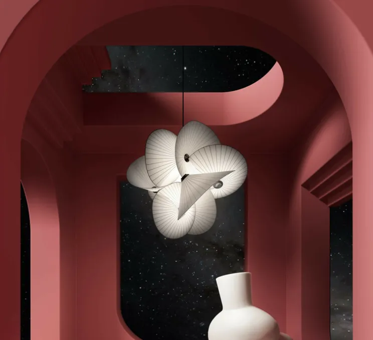 Suspension, Serpentine light 8, Small, blanc, LED, 2700K, 1137LM, Ø46cm, H60cm - Moooi