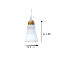 Suspension, Shadows, blanc, dimmable, H13,8cm, Ø10,8cm - Brokis
