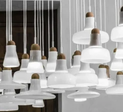 Suspension, Shadows, blanc, dimmable, Ø25cm, H15,9cm - Brokis