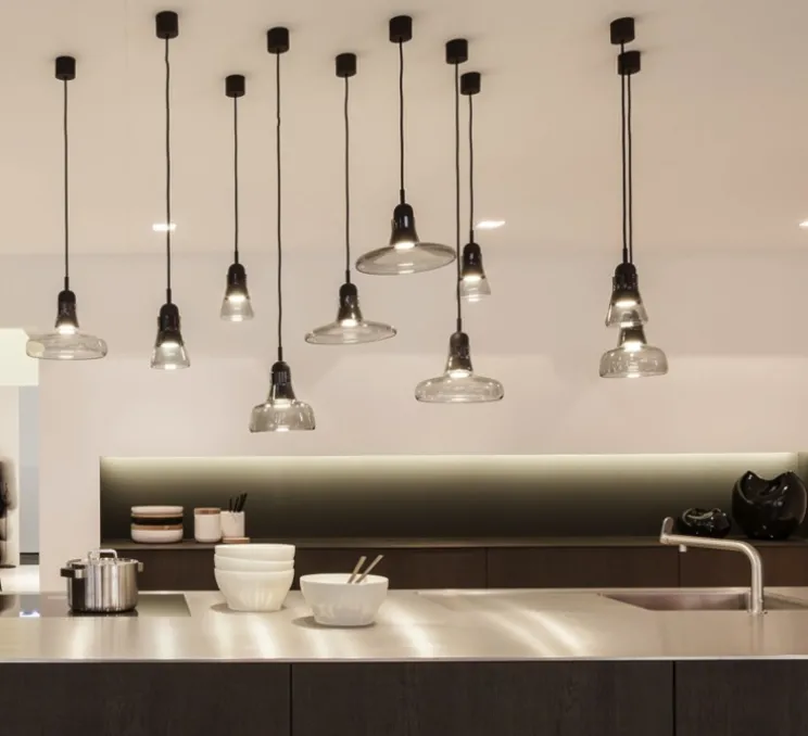 Suspension, Shadows, gris fumé, dimmable, Ø28cm, H12,3cm - Brokis