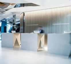 Suspension, Shanghai, blanc mat, LED, dim, 3000K, 619 lm, L125cm, H500cm - Davide Groppi