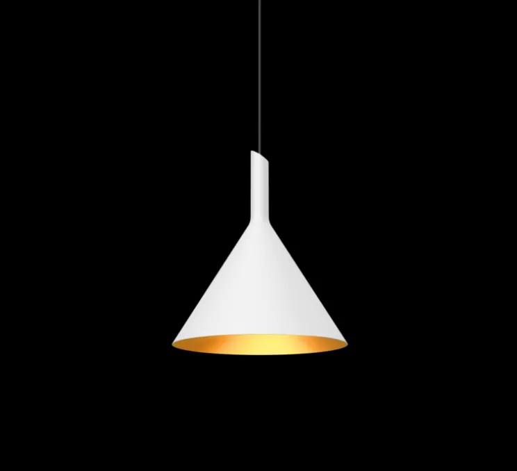 Suspension, Shiek 3.0, LED, or, blanc, H30,1cm, Ø25,2cm - Wever et Ducré