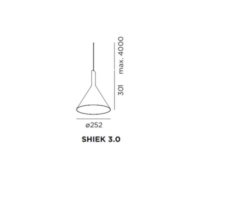 Suspension, Shiek 3.0, LED, or, blanc, H30,1cm, Ø25,2cm - Wever et Ducré