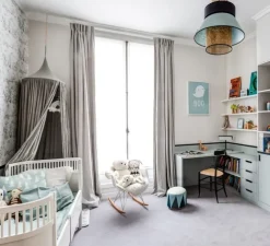 Suspension, Singapour GM, vert amande, gris, cannage, L42cm, Ø44cm - Market Set