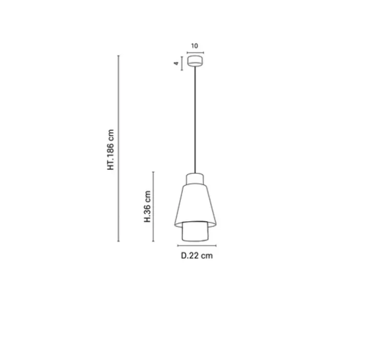 Suspension, Singapour XS, Kaki, curry, Ø22cm, H36cm - Market Set