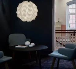 Suspension, Sinus Large, blanc, Ø44cm, H40cm - Le Klint