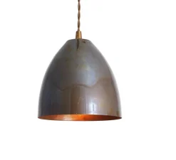 Suspension, Skyler, laiton antique, Ø16cm, H17cm - Mullan Lighting