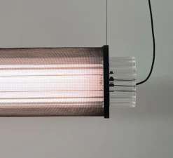 Suspension, Slim Skin SH 700, Groove noir, LED, dim, 2700K, 3975 lm, L70cm, H11,5cm - B.lux