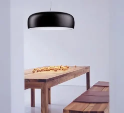 Suspension, Smithfield, noir matt, Ø60cm, H21,5cm - Flos