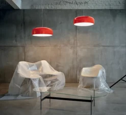 Suspension, Smithfield S Pro, rouge, Ø60cm, H21,5cm - Flos