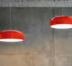 Suspension, Smithfield S Pro, rouge, Ø60cm, H21,5cm - Flos