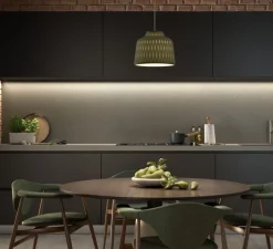 Suspension, Soft S/30, gris olive, Ø30cm, H24cm - Bover