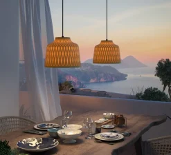 Suspension, Soft S/30, ocre, IP44, Ø30cm, H24cm - Bover